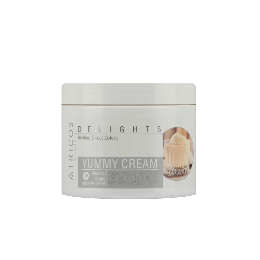 Atricos Delights Yummy Cream - Krém pro použití v kombinaci s barevnými gely Direct Gel Colouring 500 ml