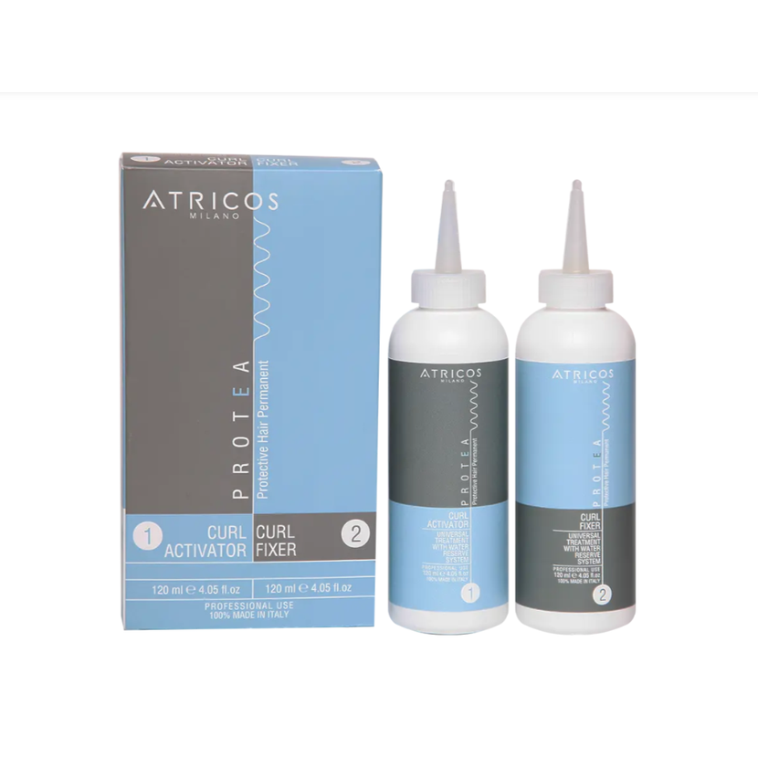 Atricos Milano Protea - Ochranný set trvalé ondulace 2x120 ml