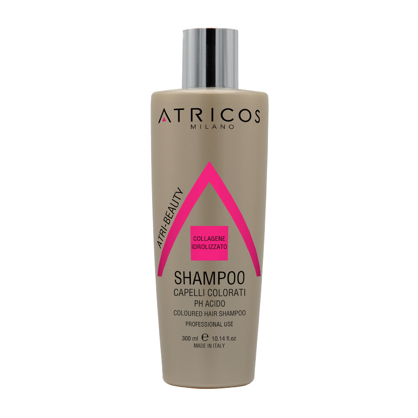 Atricos Milano Colored Hair Collagen Shampoo – Šampon s kolagenem pro barvené vlasy 300 ml