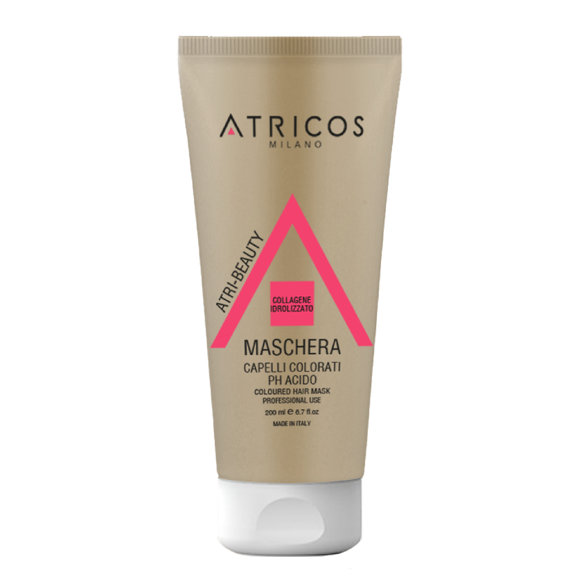 Atricos Milano Colored Hair Collagen Mask – Maska s kolagenem pro barvené vlasy 200 ml