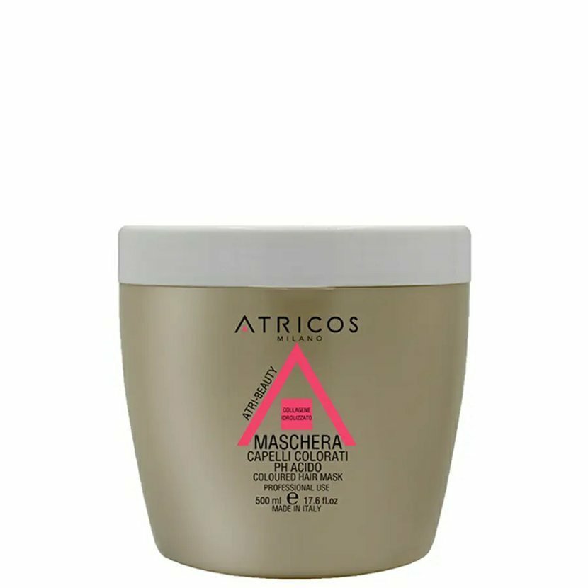 Atricos Milano Colored Hair Collagen Mask – Maska s kolagenem pro barvené vlasy 500 ml