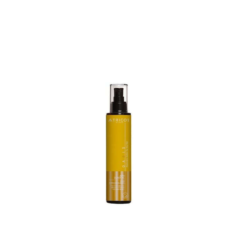 Atricos Oasis Aura Oil-Non Oil - Hydratační vlasový fluid s leskem a s tepelnou ochranou 150 ml