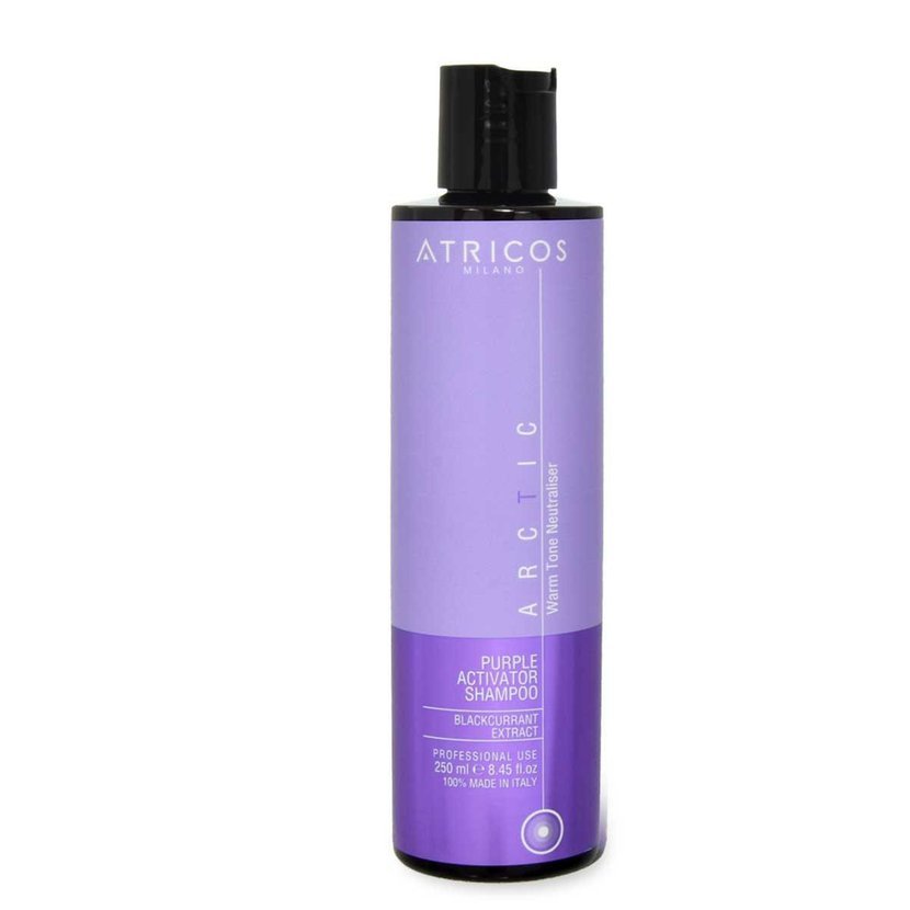 Atricos Arctic Purple Activator Shampoo - Fialový šampon na neutralizaci teplých tónů 250 ml