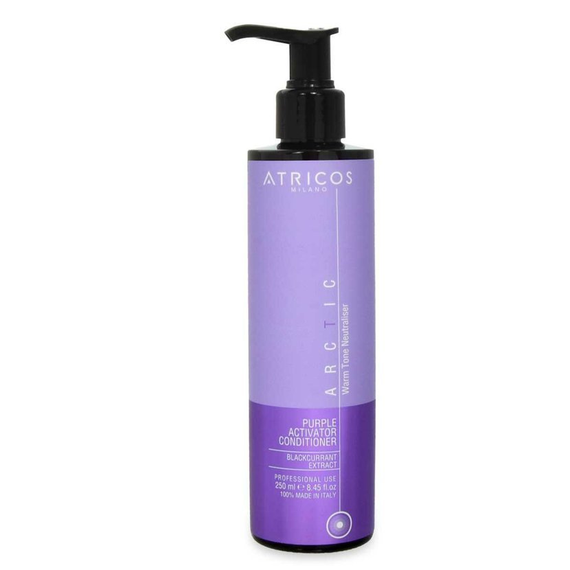 Atricos Arctic Purple Activator Conditioner - Fialový kondicionér na neutralizaci teplých tónů 250 ml