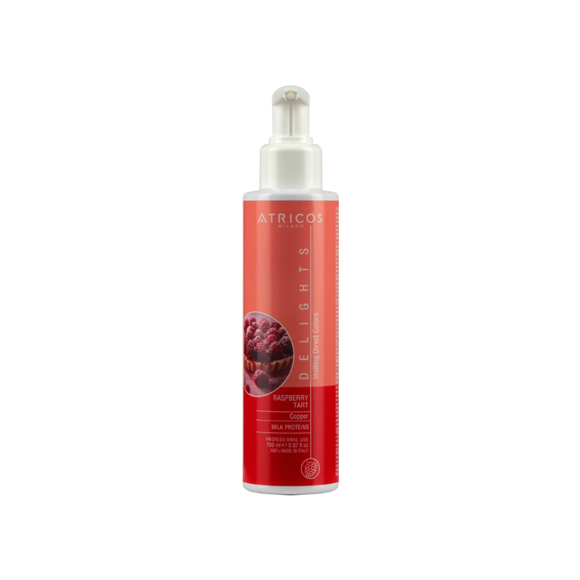 Atricos Delights Direct Gel Colouring - Raspberry Tart (Copper) - Přímý pigment (barvící gel) - Malinový koláč (Měděná) 150 ml