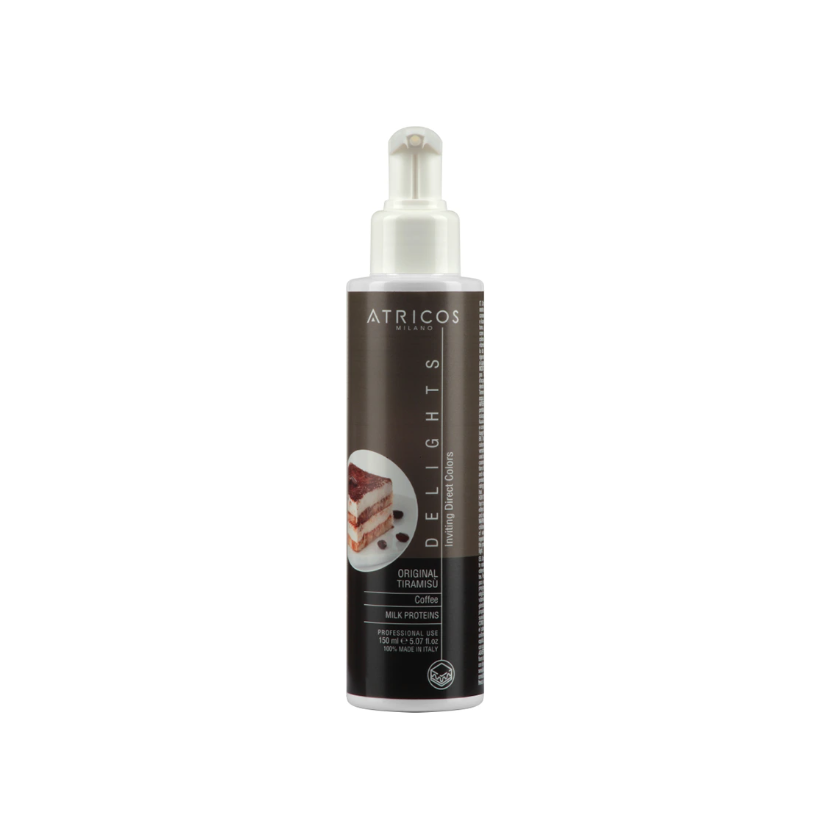 Atricos Delights Direct Gel Colouring - Original Tiramisu (Coffee) - Přímý pigment (barvící gel) - Tiramisu (Kávová) 150 ml