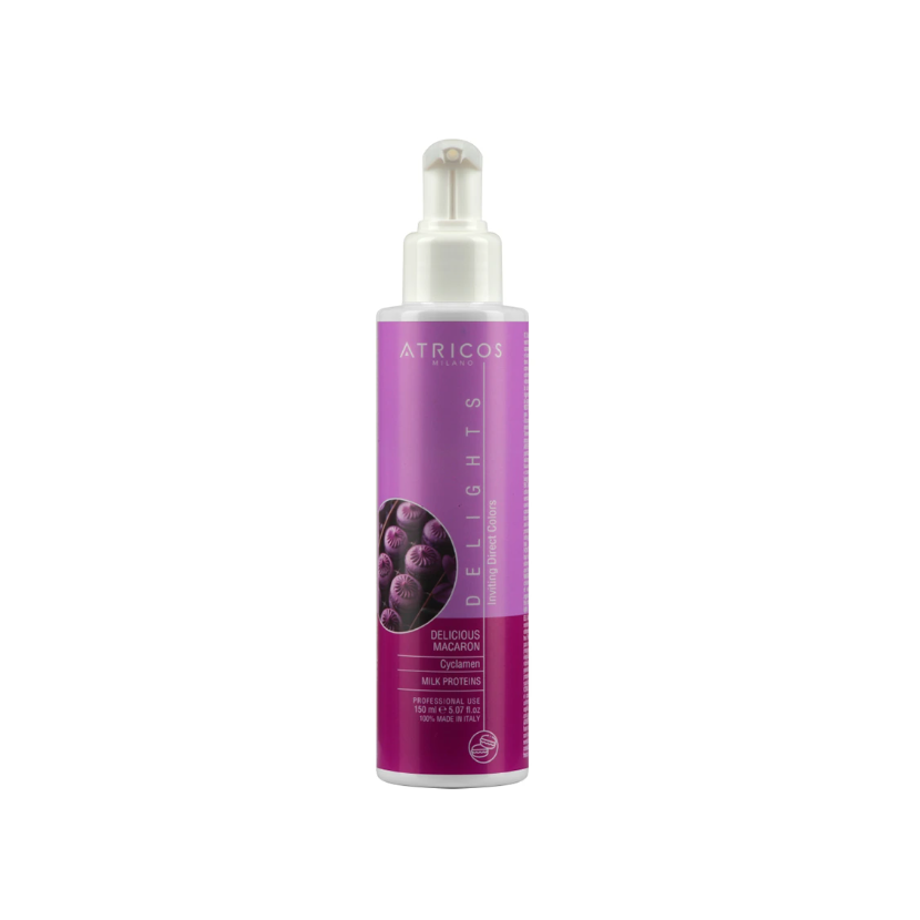 Atricos Delights Direct Gel Colouring - Delicious Macaron (Cyclamen) - Přímý pigment (barvící gel) - Lahodná makronka (Růžovo-fialová) 150 ml