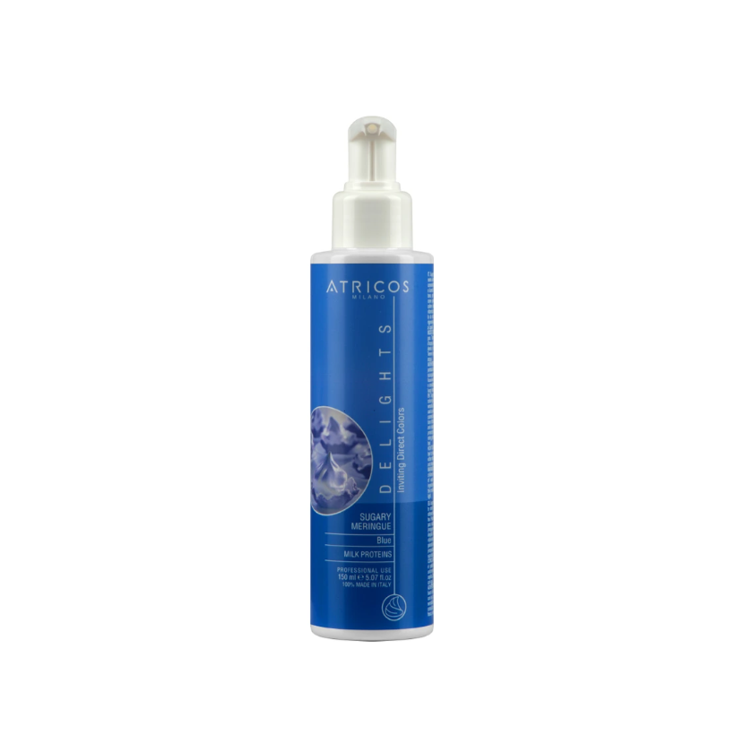 Atricos Delights Direct Gel Colouring - Sugary Meringue (Blue) - Přímý pigment (barvící gel) - Sladké pusinky (Modrá) 150 ml