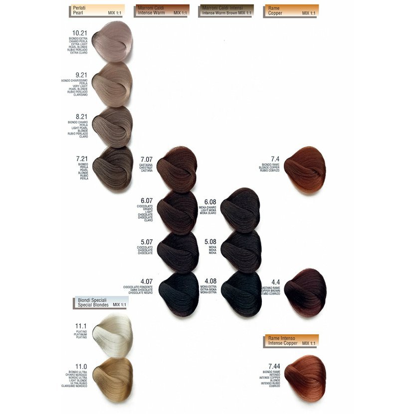 Atricos Milano Delicate Hair Color 5.07 – Profesionální barva na vlasy Delicate 100 ml