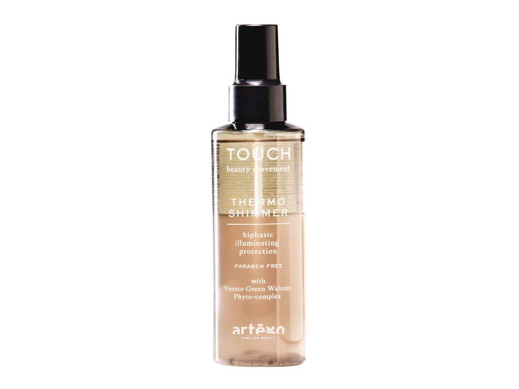 Dvoufázový sprej s tepelnou ochranou thermo shimmer Artégo 150 ml